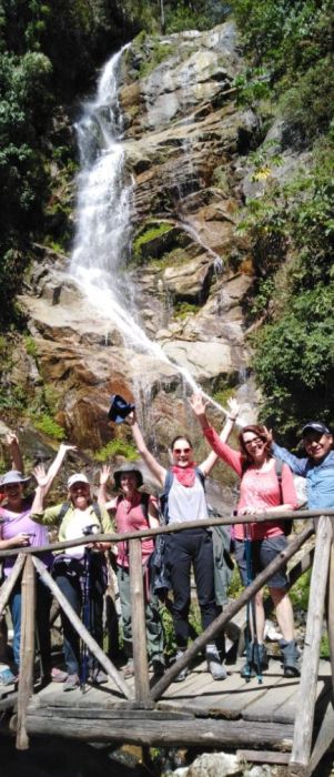 waterfall in inca trail